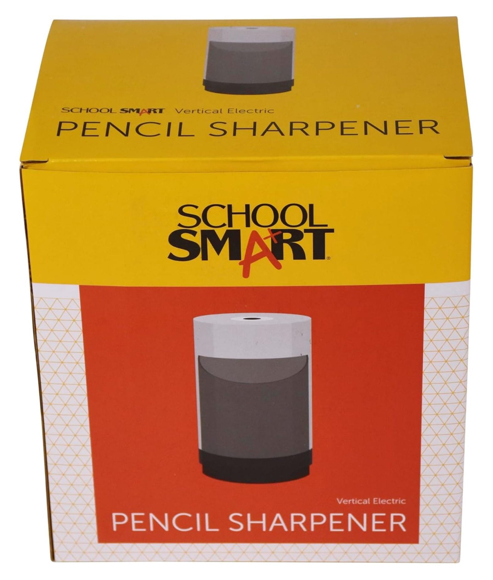 Vertical Electric Pencil Sharpener, For Classroom, Home, and Office Use, Black and Grey