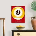 thumbnail image 4 of Great Big Canvas "Graphic Pool IX"  by Jennifer Goldberger Black Burgundy   Wrapped Canvas Print Wall Artwork, 4 of 7