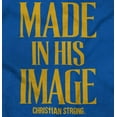 thumbnail image 2 of Made His Image Jesus Christian Long Sleeve TShirt Men Women Brisco Brands S, 2 of 6