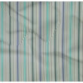 thumbnail image 3 of oneOone Organic Cotton Poplin Twill Fabric Multicolor Stripe Print Sewing Fabric BTY 42 Inch Wide, 3 of 3