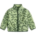 thumbnail image 3 of KYAIGUO Baby Boys Girls Fleece Jacket for Kids Toddler Padded Fall Winter Tops Coats Prints Cotton Jacket Thicked Warm Spring Fall Jacket Outerwear for 9 Months - 7 Years, 3 of 8