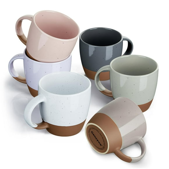 Juego de tazas de café Gencywe Morandi Color Ceramic 530 ml, 6 unidades