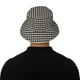 thumbnail image 5 of Balery Black and white houndstooth Sombreros para el sol para hombre y mujer, sombrero de pescador con UPF 50+, 5 of 6