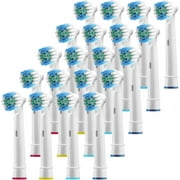 EVERWHITE Replacement Toothbrush Heads Compatible Oral B Electric Toothbrush- 20 Precision Brush Heads Fits Braun Pro 1000 1500 Clean 3000 5000 6000 8000 9000 Vitality, Triumph & More