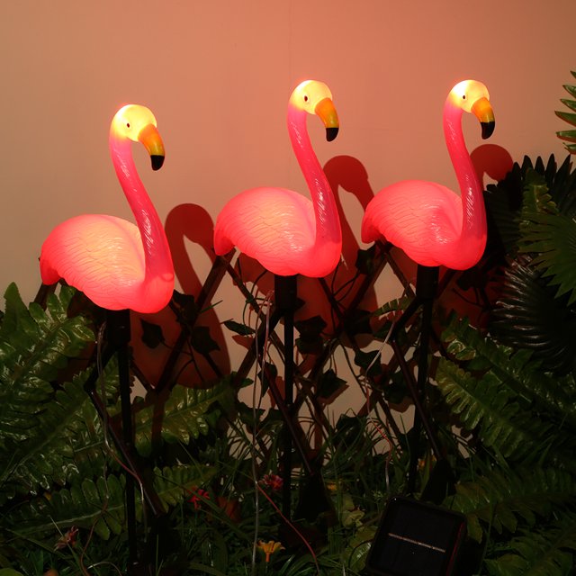 Lámpara decorativa con energía solar LED Flamingo Yard Lighting 600mAh Luz de césped al aire libre