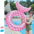 thumbnail image 4 of Anillo de natación de cola de pez inflable, flotador de natación de verano, flotador de piscina, balsa de piscina Ormromra CPB-DE-SSW460-1, 4 of 5