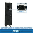thumbnail image 4 of Interruptor de ventana eléctrica Unique Bargains No.31334348 Interruptor de control de ventana para Volvo S60 V60 XC60 Negro, 4 of 7