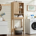 thumbnail image 5 of Leyaoyao Classic Rust Resistant 3-Shelf 3-Compartment Engineered Wood Toothbrush Bathtub Caddies with Shelves and Screw, Off-White, 5 of 8