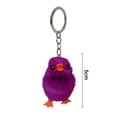 thumbnail image 5 of Tnobhg Plush Toy Keychain Colorful Faux Mink Fur Duck Pendant Keyring Funny Creative Colorful Animal Women Bag Charm, 5 of 7