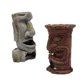 thumbnail image 4 of 2 piezas de Moai Tiki pcuio, decoración de paisaje de patio Yuyangstore estatua del acuario, 4 of 8