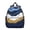 Blue Gold Marble, variant on Blue Gold Marble Backpack Backpack for School,Cute School Bag,Schoolbag with Adjustable Shoulder Straps & Padded Back,13.8"x11.4"x6"