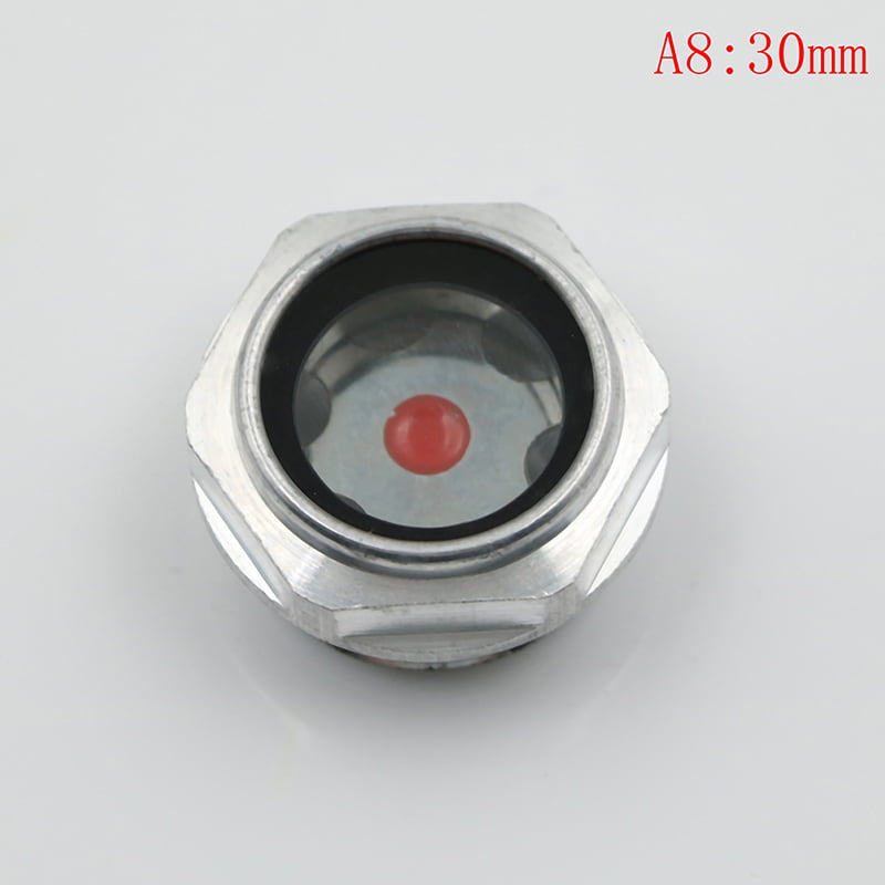 16mm-48mm male threaded metal air compressor oil level sight glass E JB 