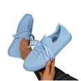 thumbnail image 4 of Wowcloth Women's Fashion Casual Solid-Tone Sneakers - Breathable Lightweight Lace-Up with Flat Mesh for Daily Comfort Wear, 4 of 8