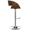 thumbnail image 3 of Simpli Home Amery Modern Adjustable Swivel Bar Stool in Black Faux Leather, 3 of 6