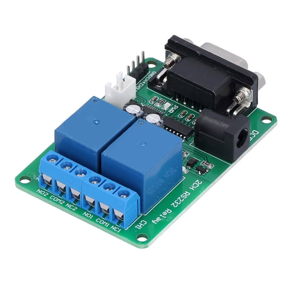 Tablero De Relé RS232, DC 5V Confiable Antiinterferencia 9600kbps Tableros De Relés RS232 Control Remoto Con Indicador LED Para La Industria