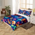 thumbnail image 3 of Mermaid Princess Twin Bedding Sets ,Black Duvet Cover Afro Comforter Cover,American African Magical Ocean Bed Set ,Shell Starfish Coral Cute Room Decor, 3 of 6