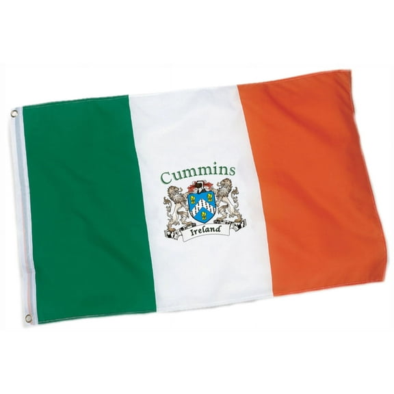 Cummins Irish Coat of Arms Flag - 3'x5' foot.