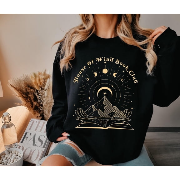 ACOTAR House Of Wind Book Club Sweatshirt,Night Court Velaris House Of Wind Library Sarah J Maas Throne of Glass Valkyrie Reading Room Shirt TSHIRT All Size S-5XL
