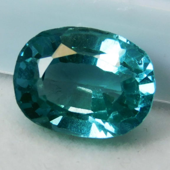 Natural Teal Sapphire Bluish Green Oval Cut CERTIFIED 7 Ct Loose Gemstone