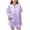 Purple, variant on Wovilon Girls' Satin Matching Set Ruffled Hem Short Sleeve Button Down Top and Shorts 2 Piece Silky Soft Comfortable Kids Casual Home Outfit Style