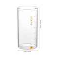 thumbnail image 2 of Clispeed Orange Glass Cup with Measurement Scales for Juice Milk and Cold Beverage Serving, 2 of 5