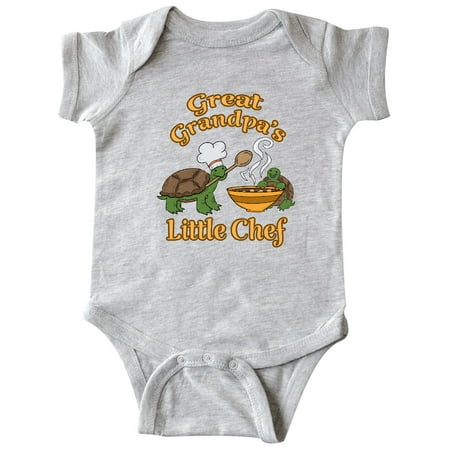 

Inktastic Great Grandpa s Little Chef with Cute Turtles Gift Baby Boy or Baby Girl Bodysuit
