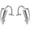 Silver, variant on 2 Pcs Fake Lip Rings Vampire Fangs Teeth Rings Non-Piercing Jewelry Hoop Adjustable Stainless Steel For Cosplay Party Women Men