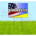 thumbnail image 1 of Diagnostic (18" x 24") Yard Sign, Includes Metal Step Stake, 1 of 6