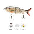 thumbnail image 2 of lure Robotic Swimming Lure USB Rechargeable LED Light Multi Jointed Swimbait Inteli Self-Propelling Electric Fishing Tackle, 2 of 5