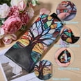 thumbnail image 4 of PU Leather Rectangle Eyeglass Cases Eyeglass Sunglasses Protector Pouch Tree of Life 180x85mm 1 pc, 4 of 7