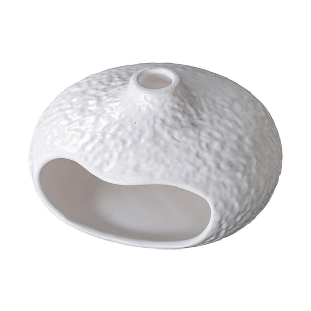 Quemador de incienso de cerámica, soporte para salvia, bandeja decorativa, cuenco para sahumar, soporte para Palo Santo blanco