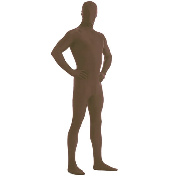 AltSkin Adult/Kids Full Body Stretch Fabric Zentai Suit Costume - Chocolate (XS)