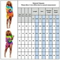 thumbnail image 3 of DYMADE Women's Short Sleeve Tie Dye Print Scoop Neck Casual Loose Mini Dress, 3 of 3