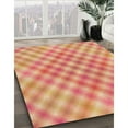 thumbnail image 3 of Ahgly Company Machine Washable Indoor Rectangle Transitional Yellow Orange Area Rugs, 7' x 10', 3 of 7
