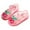 Pink, variant on Dress Shoes for Girls Toddler Girl Floral Jelly Sandals Kids Cute Flower Mary Jane Shoes Party Closed Toe Princess Flat Sandal with Strap (Gold,Size 11.5)