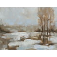 thumbnail image 2 of Green, Jacob 14x12 Black Ornate Wood Framed with Double Matting Museum Art Print Titled - Snowscape II, 2 of 4
