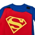 thumbnail image 5 of Superman Costume Boy's Blue Crew Neck Short Sleeve Cosplay T-shirt With Detachable Cape-18, 5 of 6