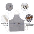 thumbnail image 2 of Delantales para mujer NQ con bolsillos unisex adultos cocina repostería, 2 of 3