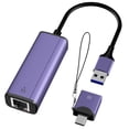 thumbnail image 1 of Adaptador Ethernet USB IVSHOWCO 2 en 1 USB 3.0 y USB-C 1000 Mbps, 1 of 9