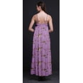 thumbnail image 4 of Bimba Robe Longue Maxi Imprimée à Bretelles Spaghetti Ajustables en Rayonne pour Femmes Boho-TTTG, 4 of 4