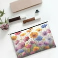 thumbnail image 6 of Hirioo Colorful Wildflower Meadow for Paper Reusable Cosmetic Bag Zipper Encouragement Travel Pouch Toiletry Bag for Women Girls, 6 of 7
