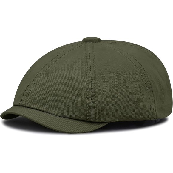 Zhengup Classic Newsboy Caps for Men Summer Golf Hat Vintage Flat Cap Ivy Cabbie Driving Hunting Cap 8 Panel Baker Boy Hats