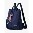 thumbnail image 2 of Mochila urbana color azul oscuro diseño liso, 2 of 4