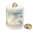 thumbnail image 3 of Wedding Piggy Bank, Celebration 2 Wedding Engagement Rings on Bokeh Abstract Background Photo Print, Ceramic Coin Bank Money Box for Cash Saving, 3.6" X 3.2", Multicolor, by Ambesonne, 3 of 4
