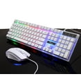 thumbnail image 3 of Gaming Keyboard Mouse Combo LED RGB Backlit 104 Keys USB Wired Wrist Rest Keyboard Sets for PS4/PS3/Xbox One And 360,White, 3 of 7