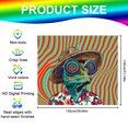 thumbnail image 2 of Chameleon Blacklight Tapestry Glow in the Dark Tapestry UV Reactive Cool Chameleon Wall Hanging 59×51 Inch with Hook Self Adhesive Sticker Clip, 2 of 7
