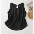 thumbnail image 4 of Lodgix Women's Tank Tops Sleeveless Summer Top Spaghetti Strap Shirt Loose Fit Beach Vacation 2025 Casual Black-2XL, 4 of 5