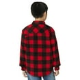 thumbnail image 4 of Weatherproof Vintage Boys' Sherpa Lined Shirt Jacket/Tee Shirt Set (Red Plaid/Adventure Gray, XS-5/6), 4 of 5
