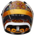 thumbnail image 3 of Casco motocicleta HAX Helmets integral Obsidian Huichol Gold Talla S, 3 of 7