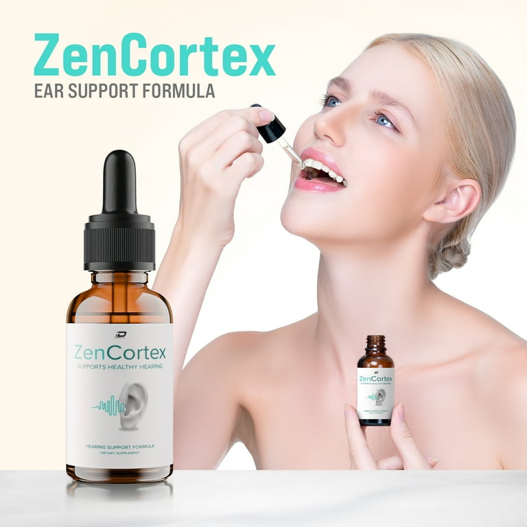ZenCortex Tinnitus Ear Drops - ZenCortex 24, Zen Cortex Liquid Drops,  ZenCortex Reviews, ZenCortex Drops for Ear Relief 2 Pack - 120 ML